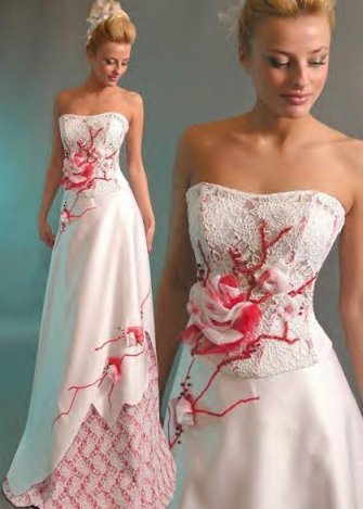 свадебное платье розовое