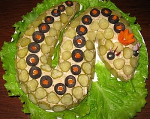 рецепт салат змея