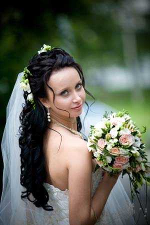 свадебные прически на длинные волосы